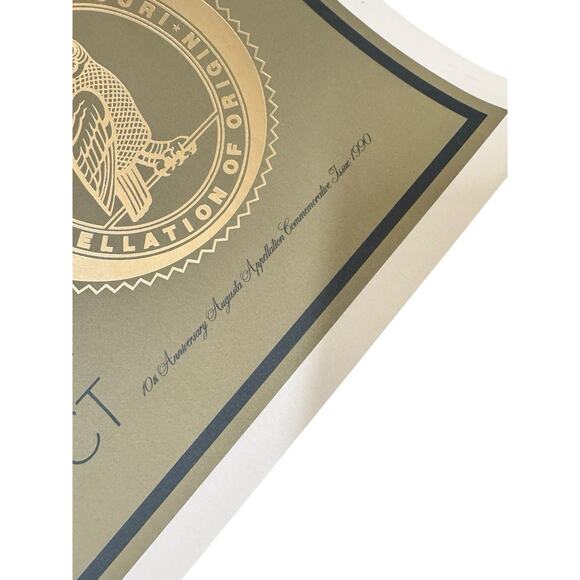 VTG Mount Pleasant Vineyards Poster 1981 Augusta Missouri State 10th Anniversary - Picture 2 of 8